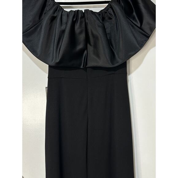 Betsy & Adam Women's Off-The-Shoulder Ruffle Gown Black Size 14 NWT Feminine - Picture 12 of 16